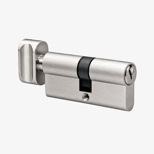 Cassario Euro Profile Knob Cylinder and Key 6 Pin, 70mm