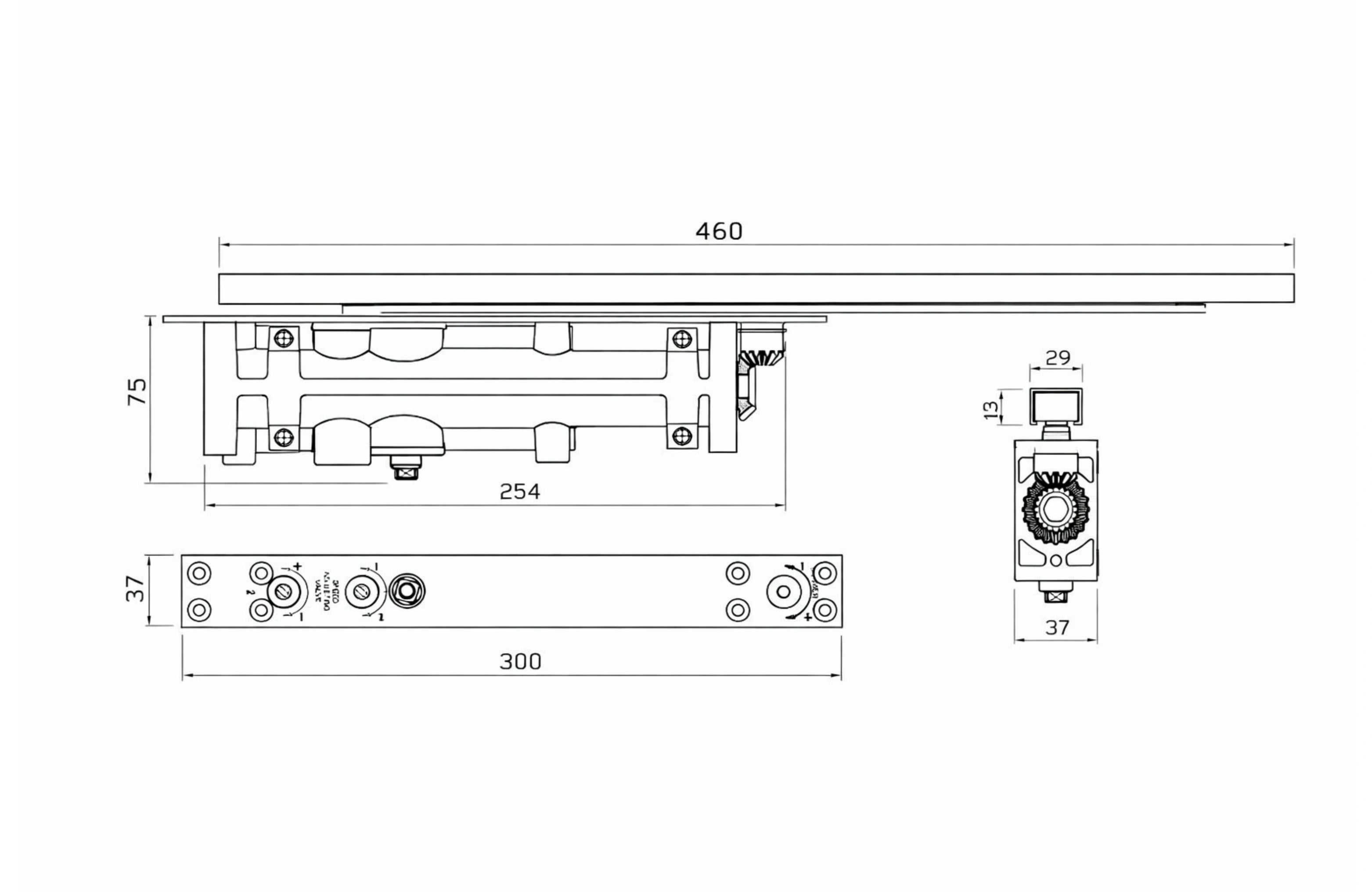 Concealed Overhead Door Closer (CC36)