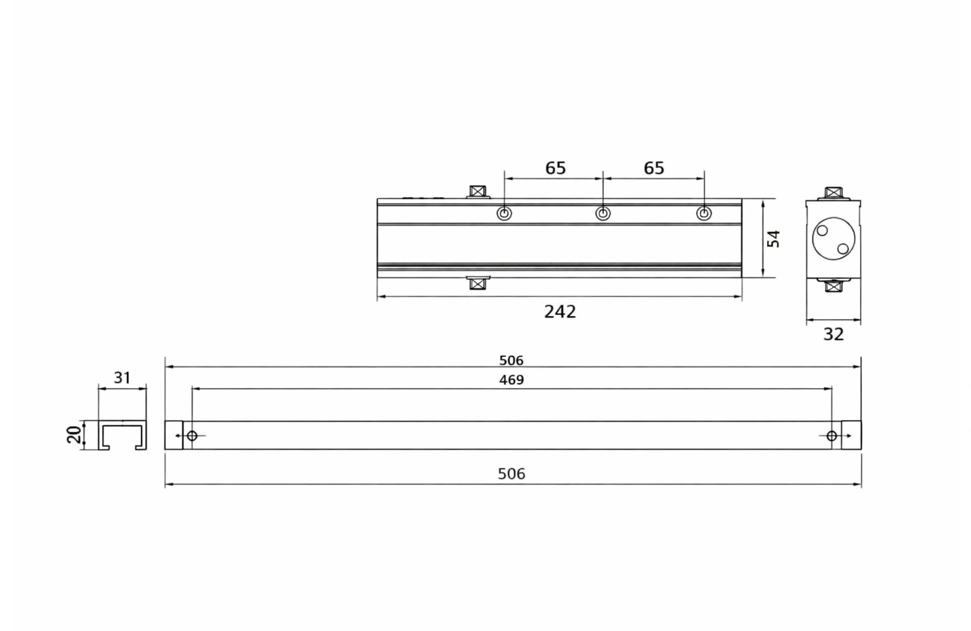 Surface Mount Cam Action Door Closer (CA24-E)