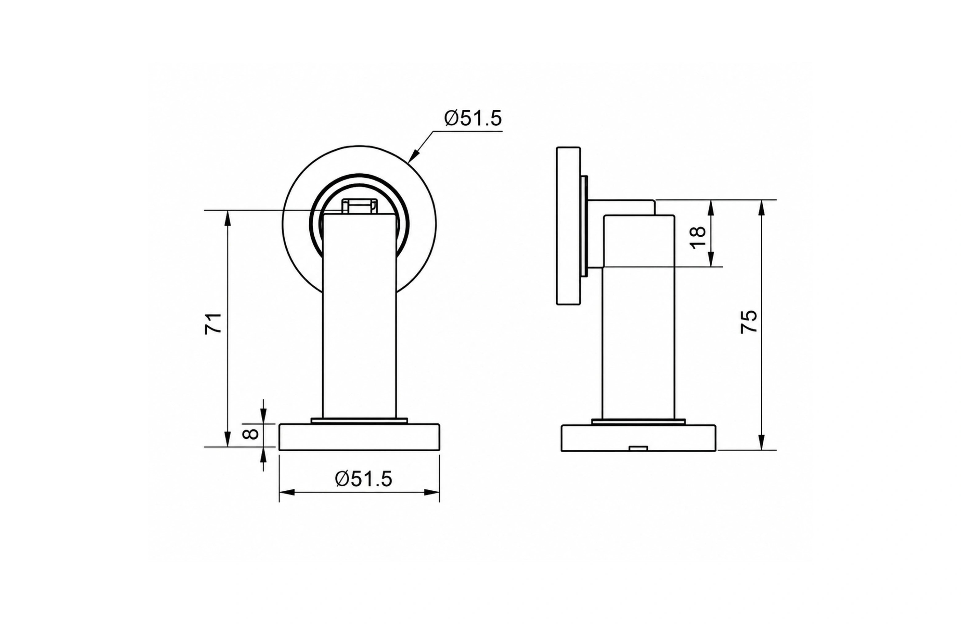 Cassario Magnetic Door Holder SS304