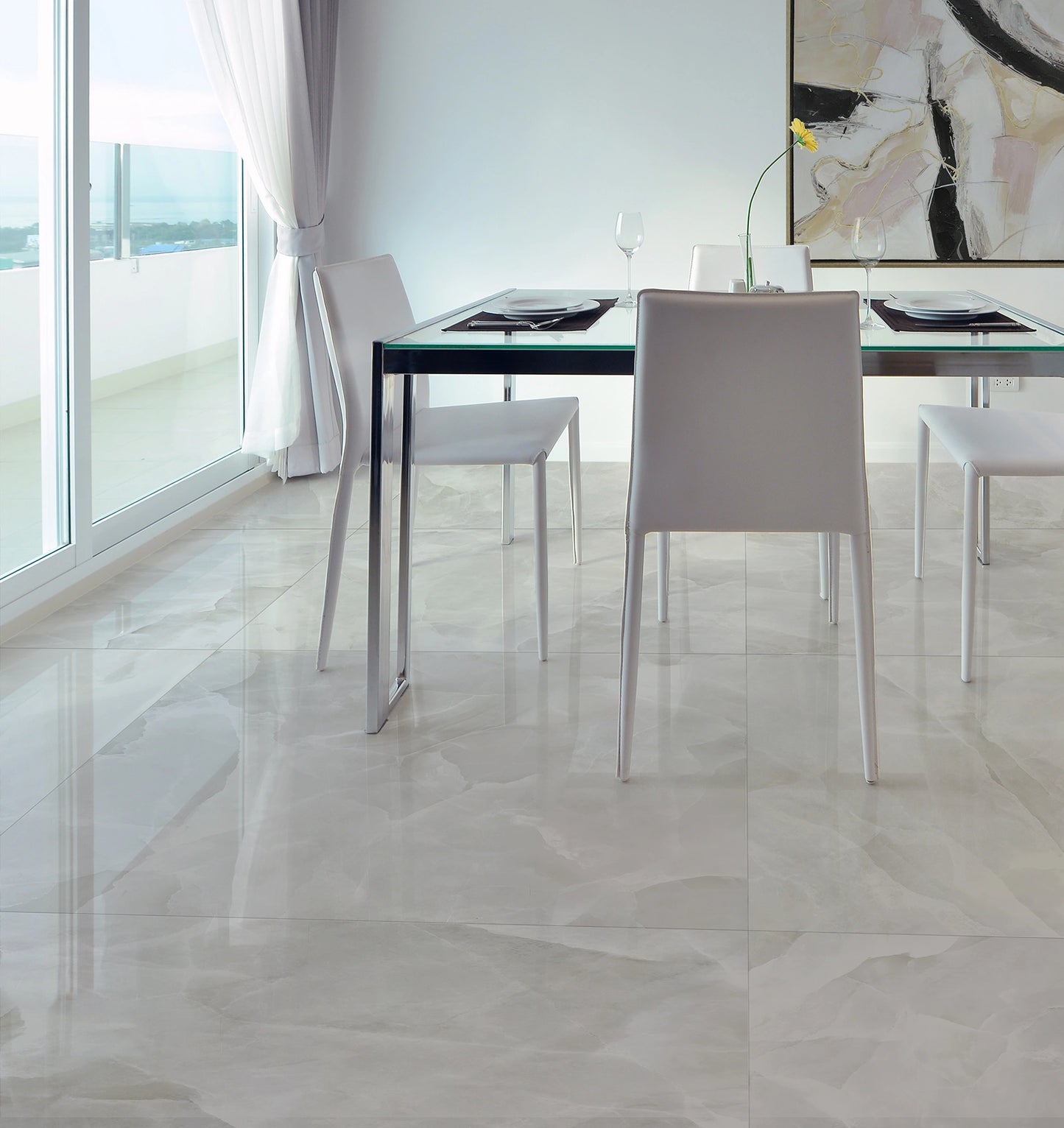 Floor Tiles EnergieKer Onyx White Polished