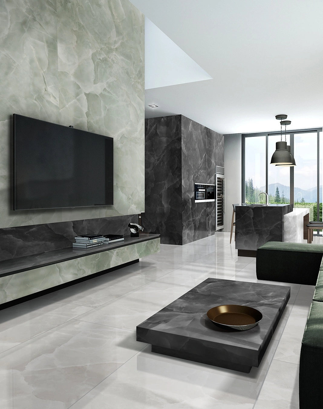 Floor Tiles EnergieKer Onyx Black Polished