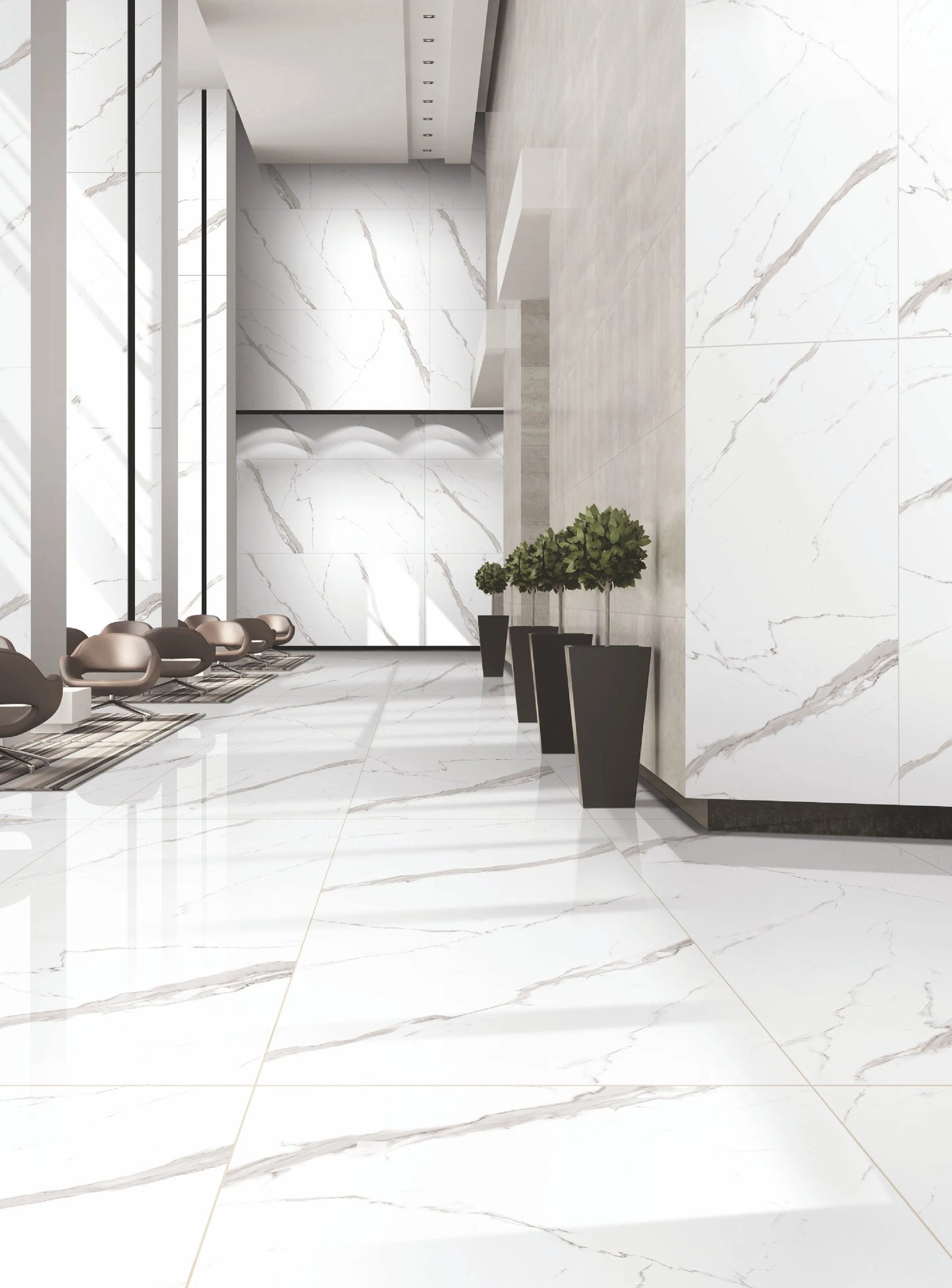 Indian Slabs Vero Crystal Statuario Polished