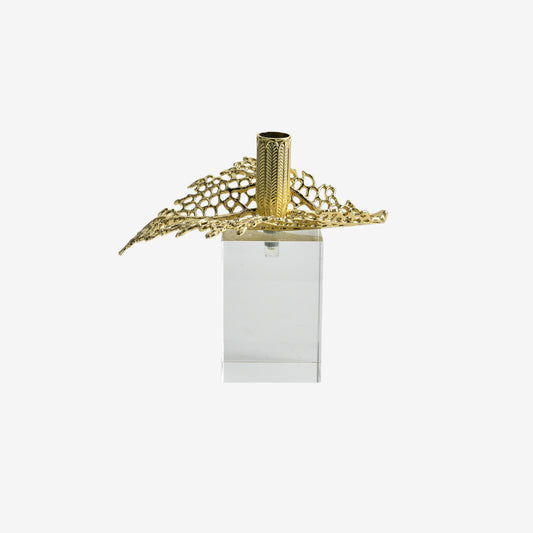 Gilded Leaf Accent Sculpture, Large