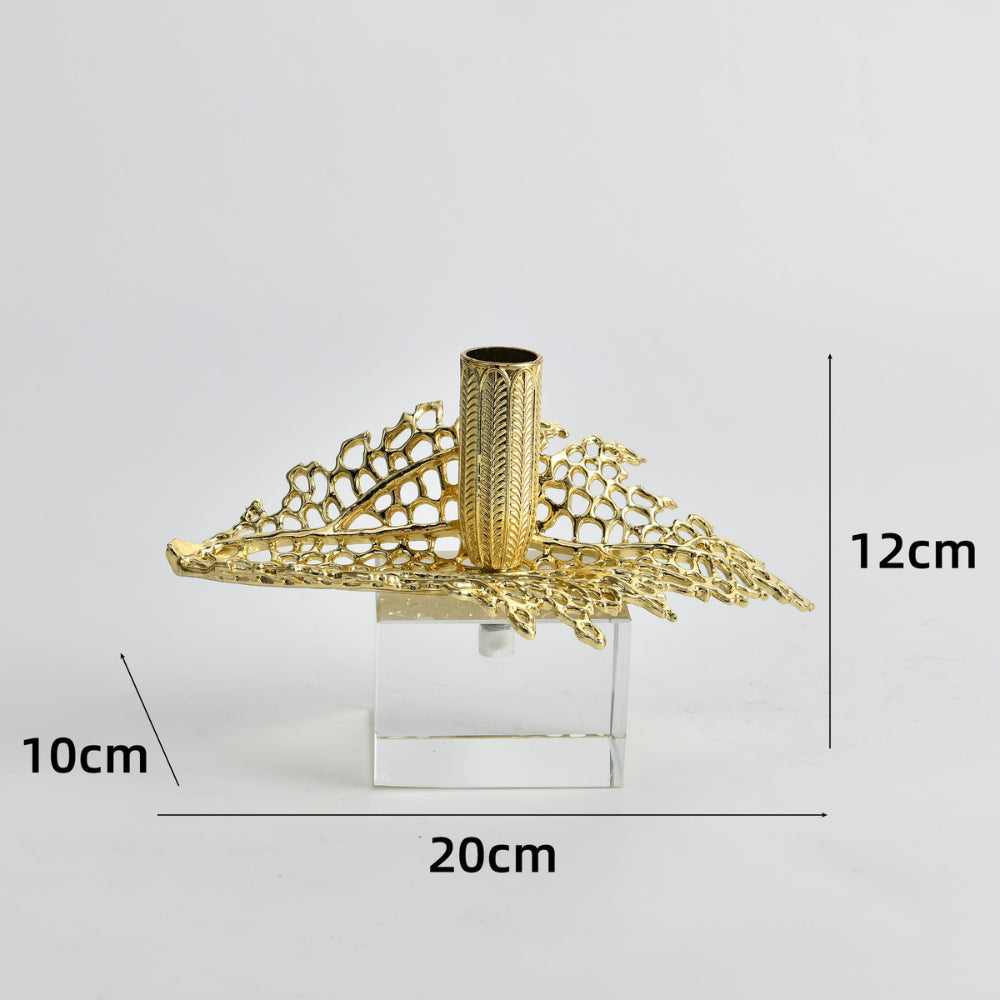 Gilded Leaf Accent Sculpture, Small