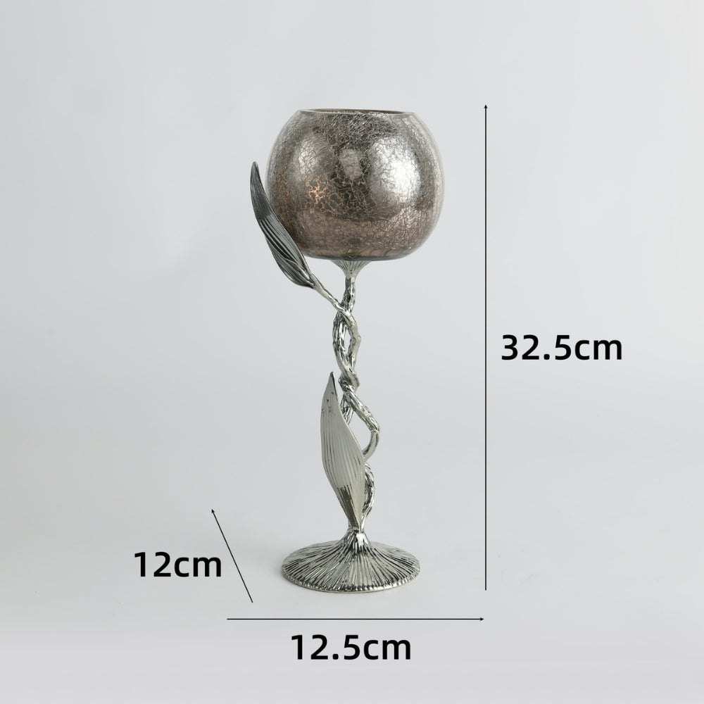 Twisted Vine Crystal Candle Holder