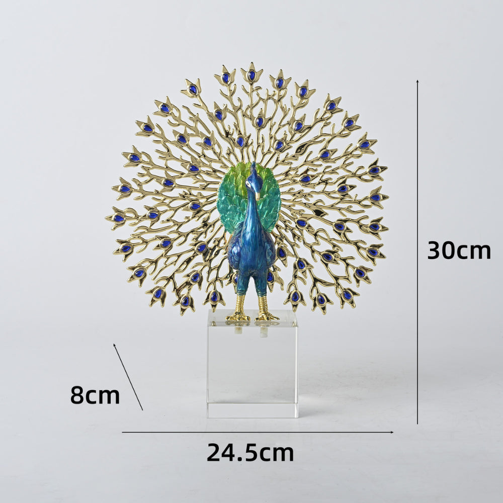 Royal Peacock Radiance Sculpture