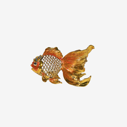 Golden Koi Fortune Sculpture