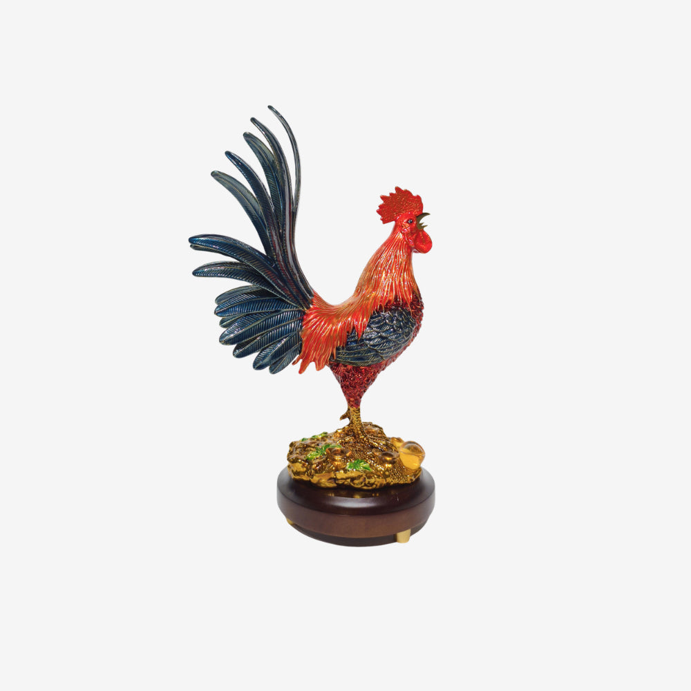 Regal Rooster Accent Sculpture