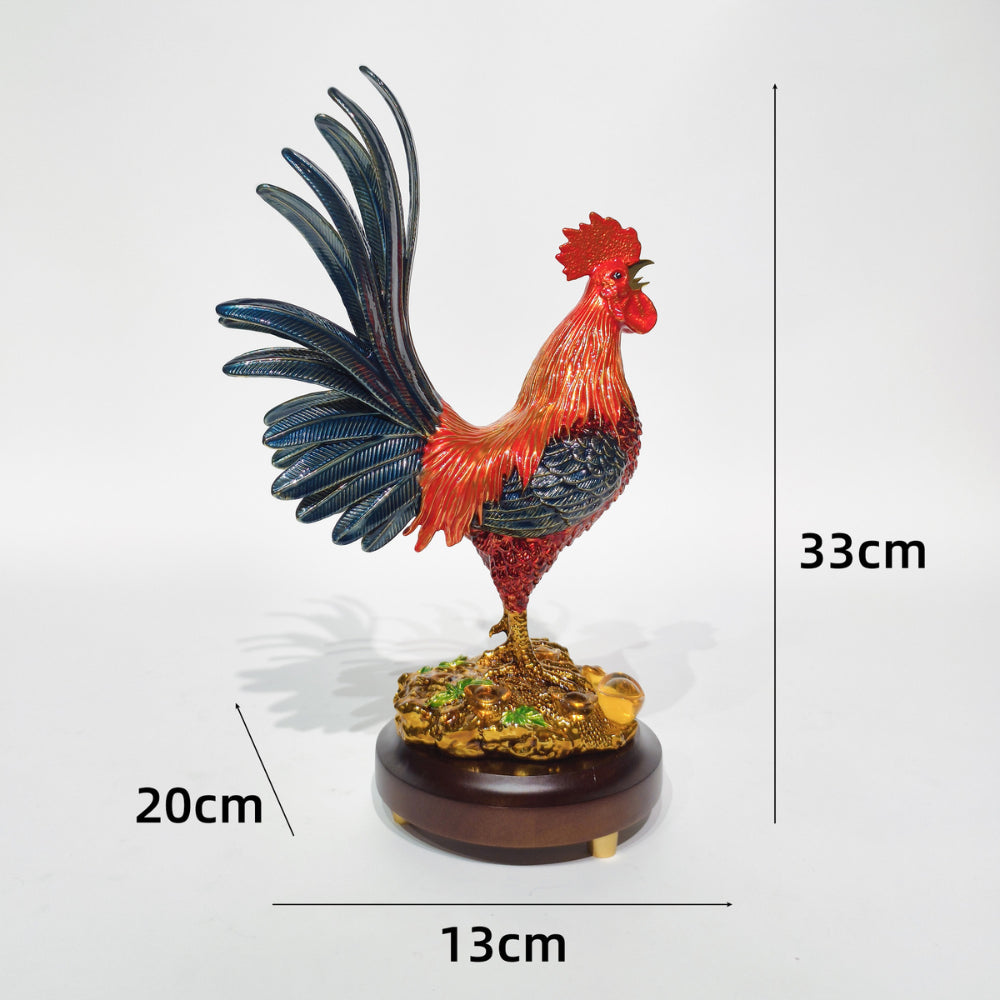 Regal Rooster Accent Sculpture