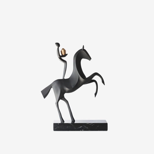 Equestrian Poise Abstract Sculpture