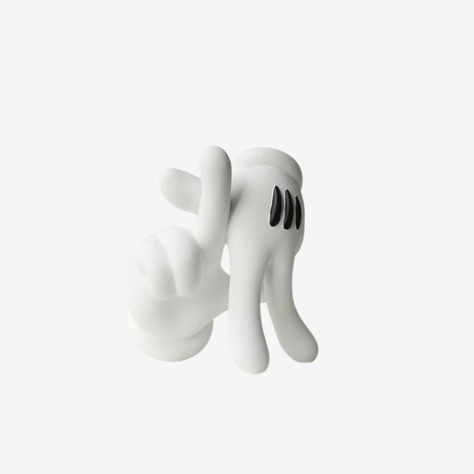 Modern Abstract Hand Gesture Sculpture