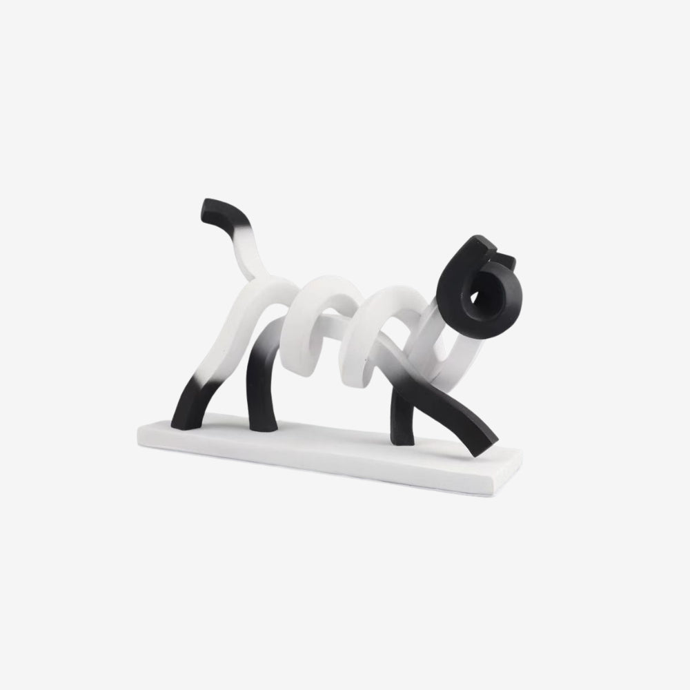 Abstract Dog Sculpture Modern Decor