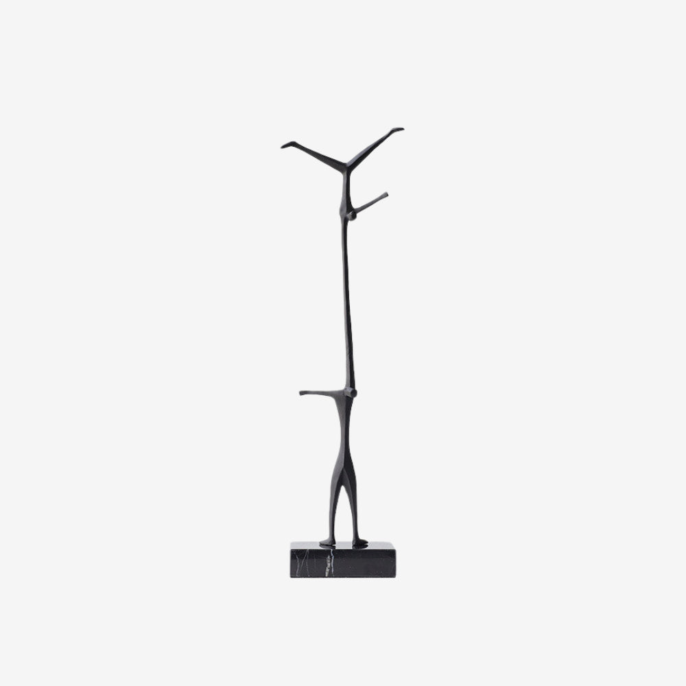 Tall Abstract Sculpture Marble Base