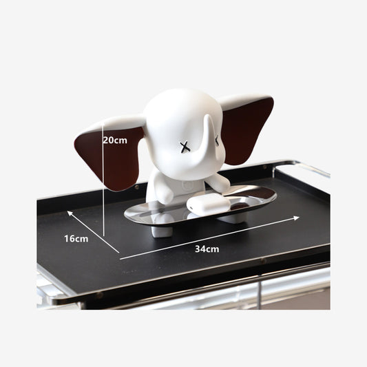 Elephant Tray Sculpture Modern Decor