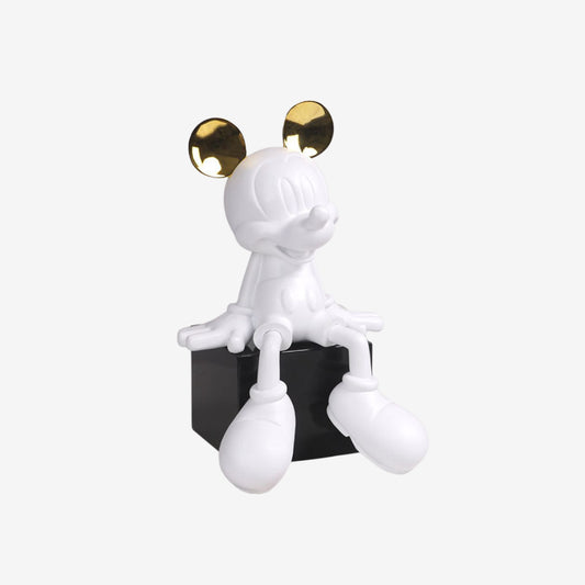 Cartoon Sculpture Gold Ear Decor