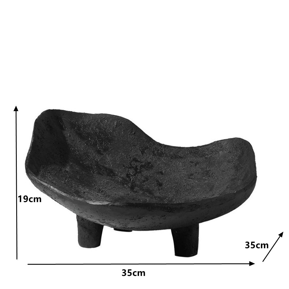 Textured Resin Decorative Bowl