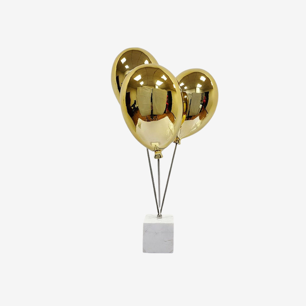 Gold Balloon Sculpture Luxury Decor