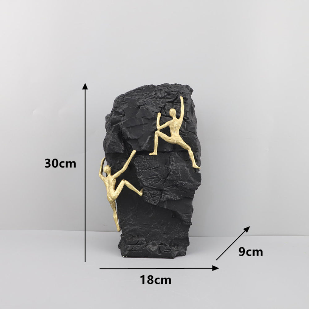 Climbing Figures Sculpture Resin Decor