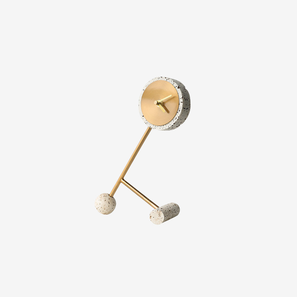 Modern Decorative Table Clock Resin Metal