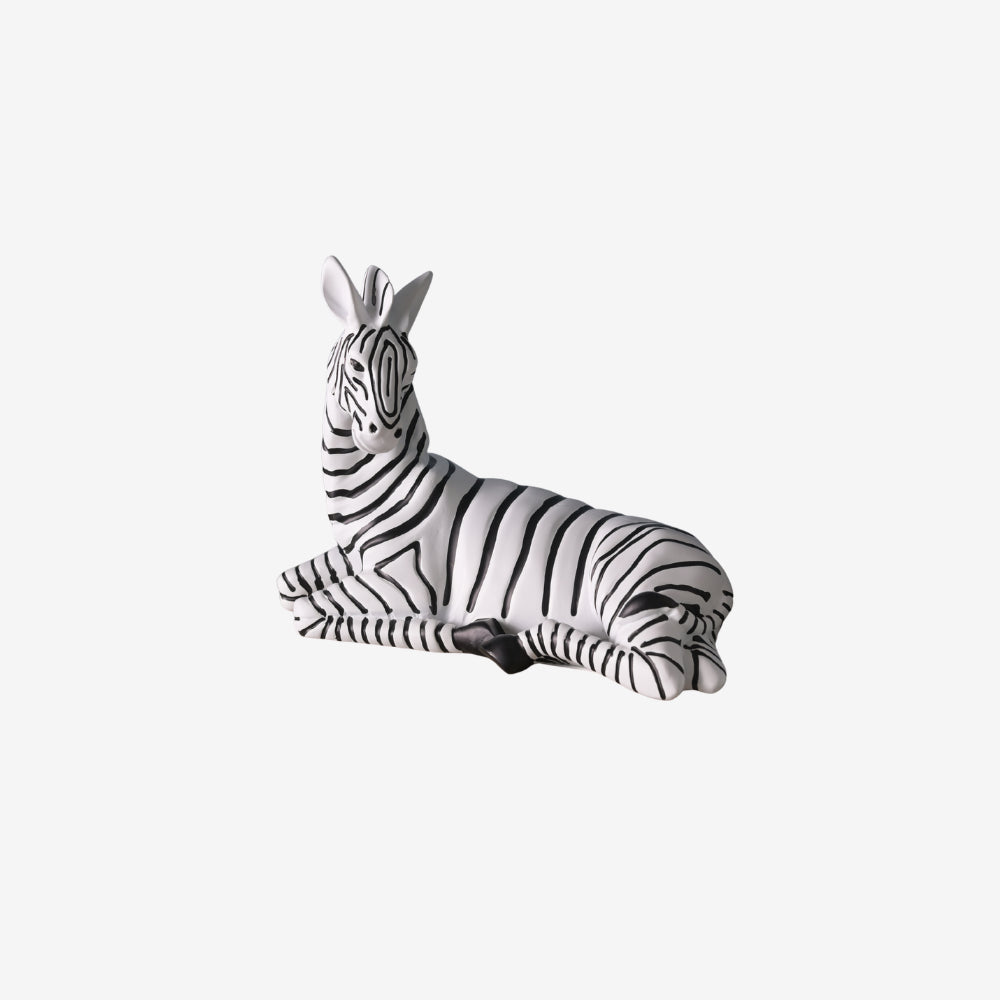 Monochrome Zebra Decorative Sculpture