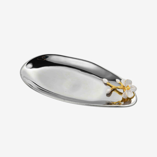 Floral Accent Serving Tray