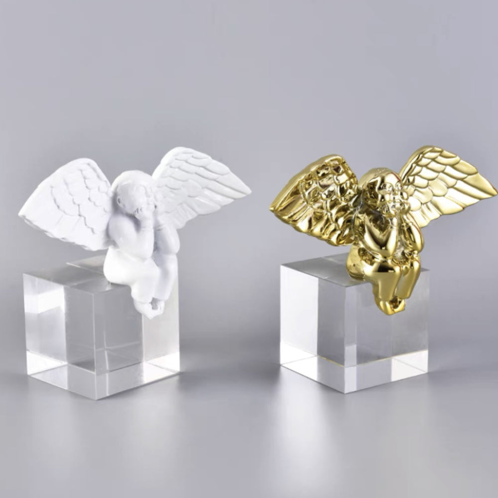Golden Cherub Sculpture