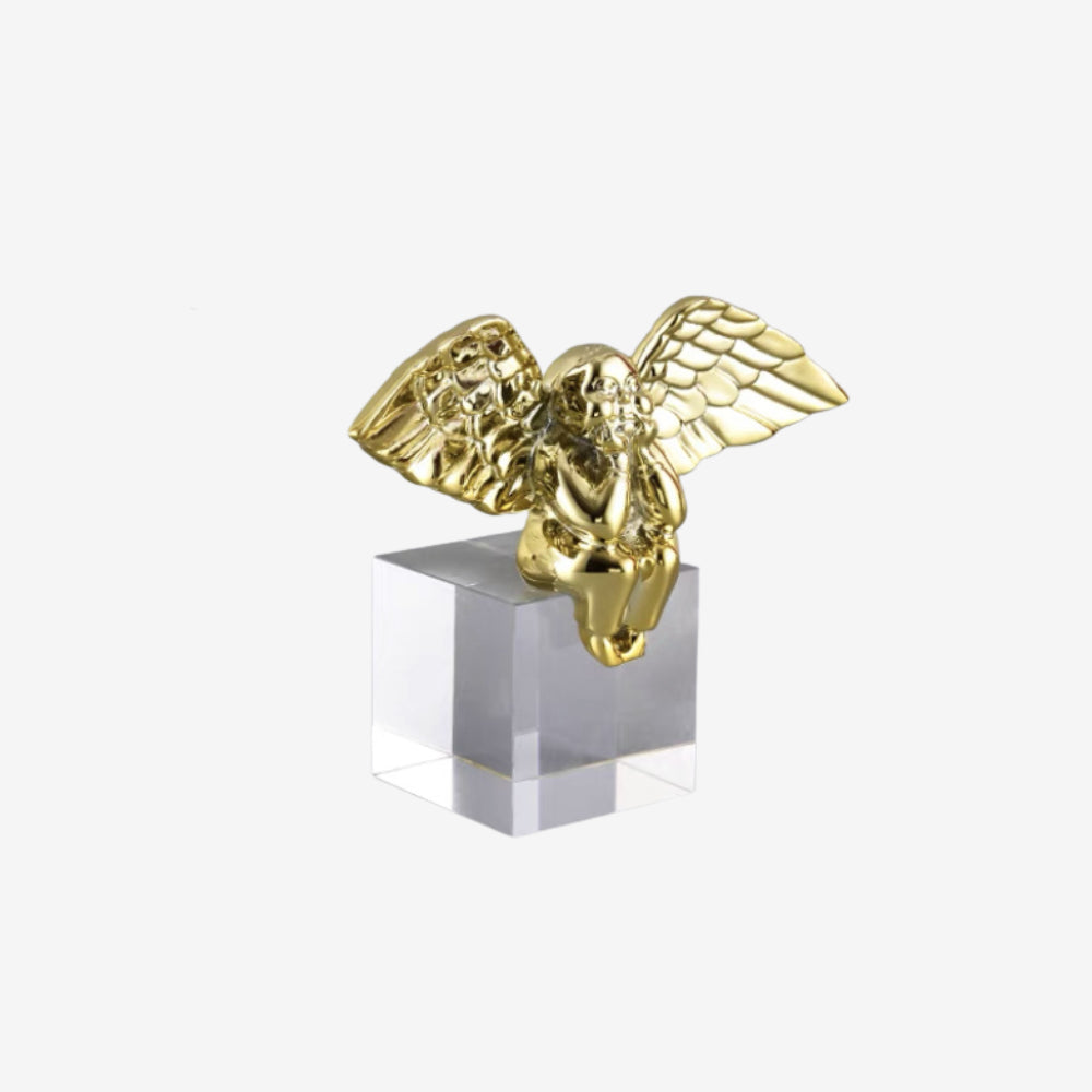 Golden Cherub Sculpture