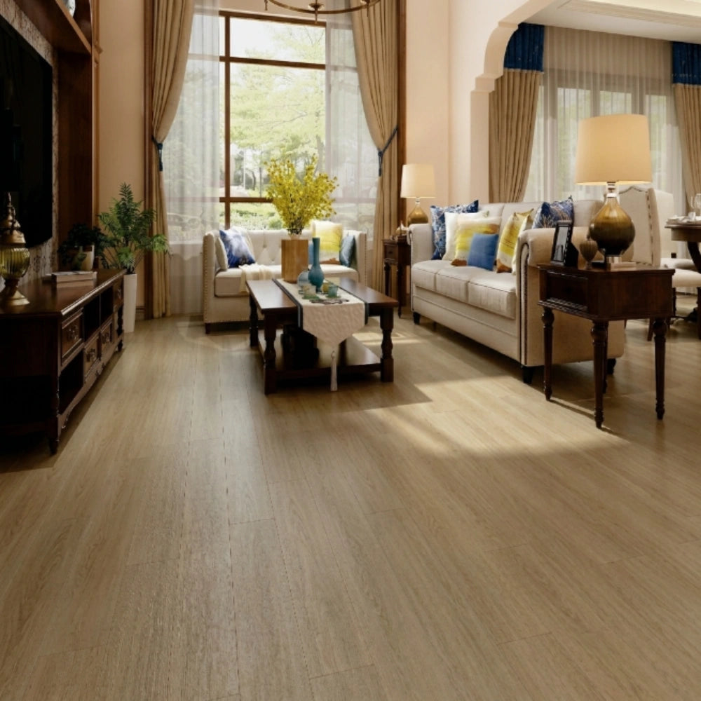 SPC Flooring Straight Planks – Sand Beige | 1220x181x5.0mm