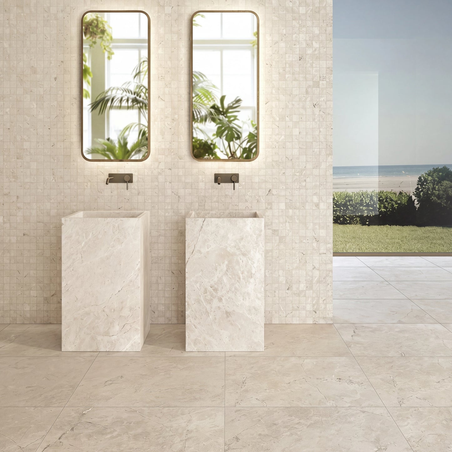 Italy Floor Tiles Keope Omnia Emperador White