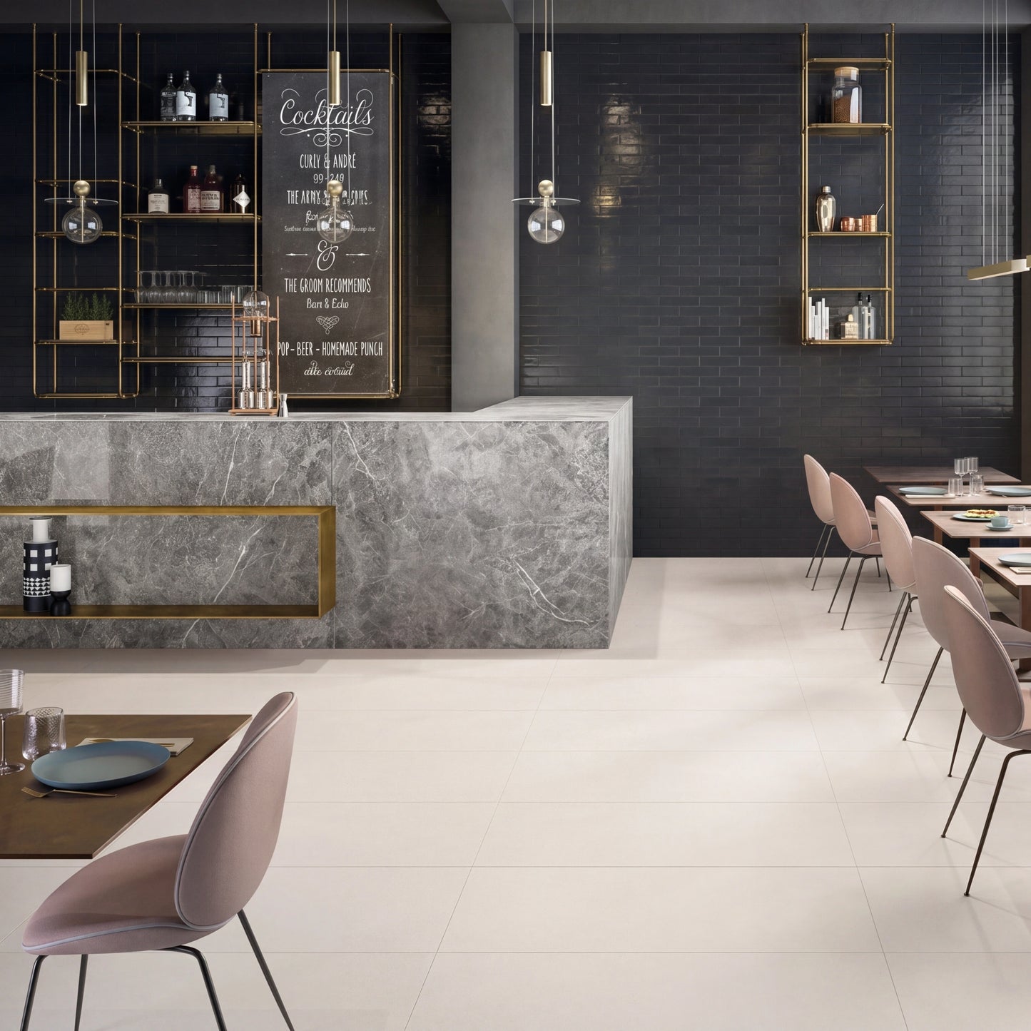 Italy Floor Tiles Keope Element Design White Natural