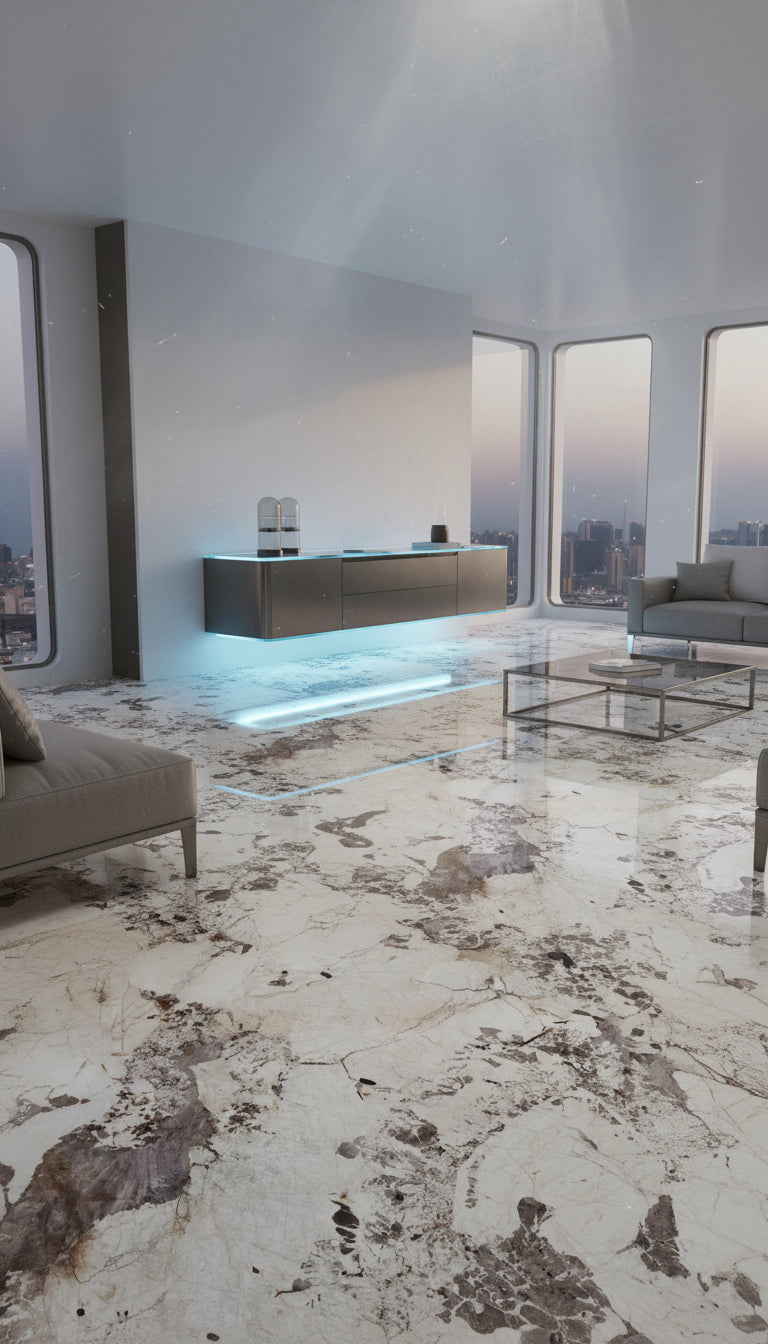 Italy Slabs Keope 9cento Riflesso Bianco Lappato