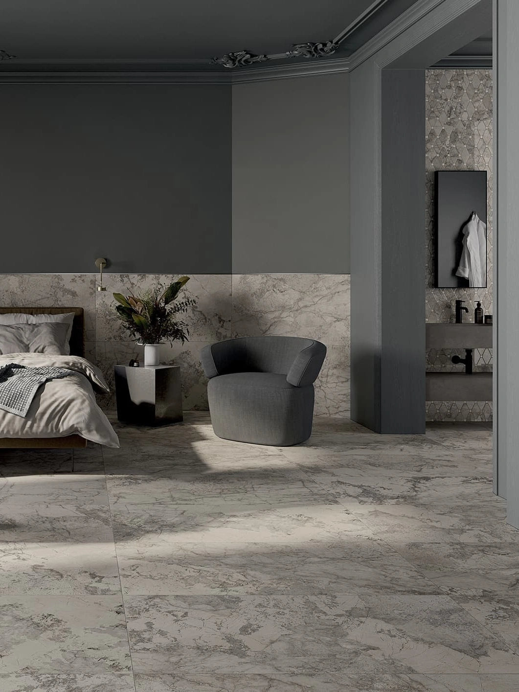 Italy Slabs La Fabbrica Gemstone Grey Polished