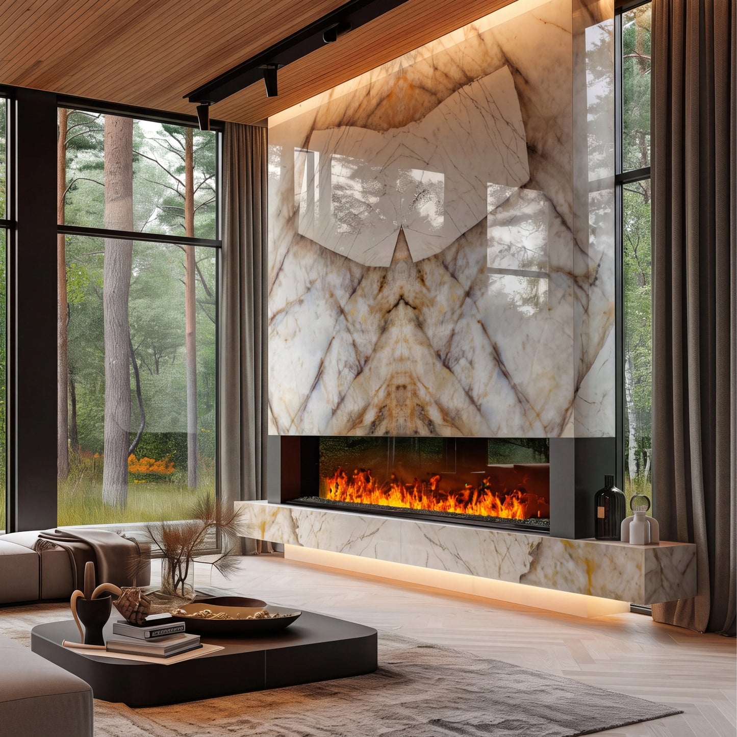 Spain Slab Techlam Patagonia Polished Book Match