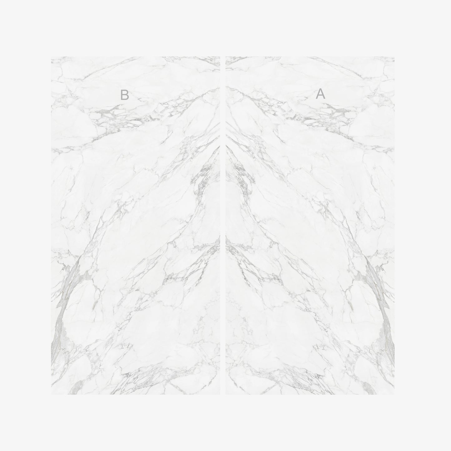 Spain Slab Techlam Calacatta White Polished Book Match