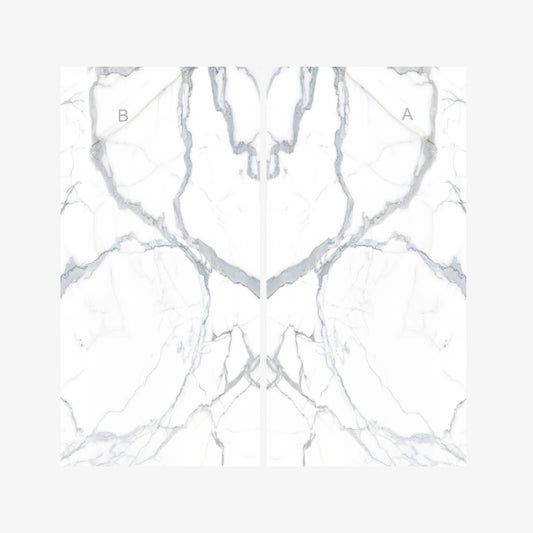 Spain Slab Techlam Kalos Bianco Polished Book Match