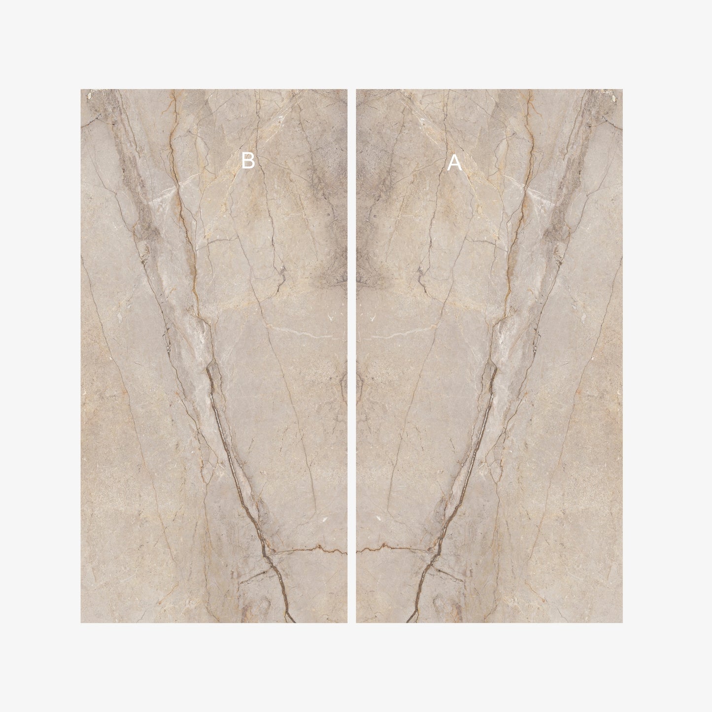Spain Slab Techlam Breccia Brown Matt Book Match