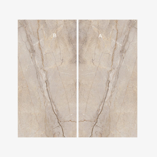 Spain Slab Techlam Breccia Brown Matt Book Match