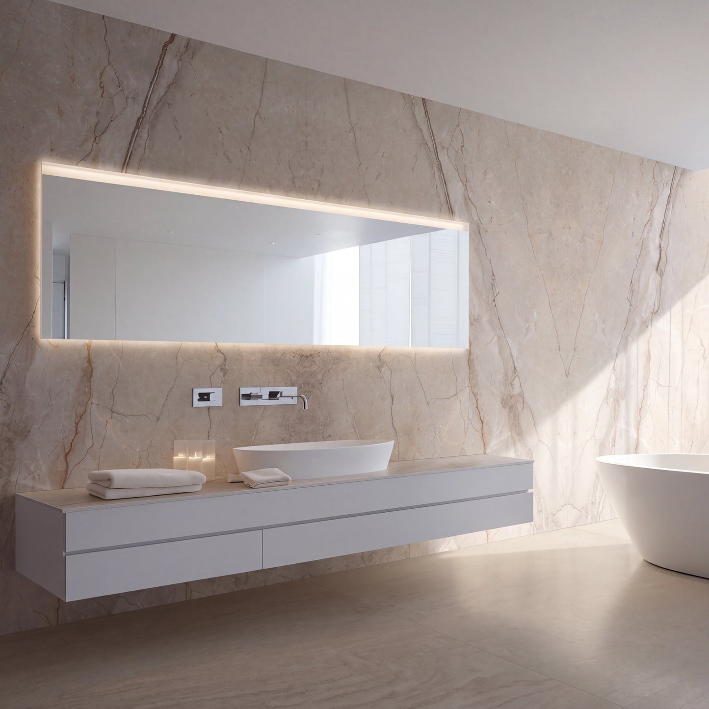 Spain Slab Techlam Breccia Brown Matt Book Match