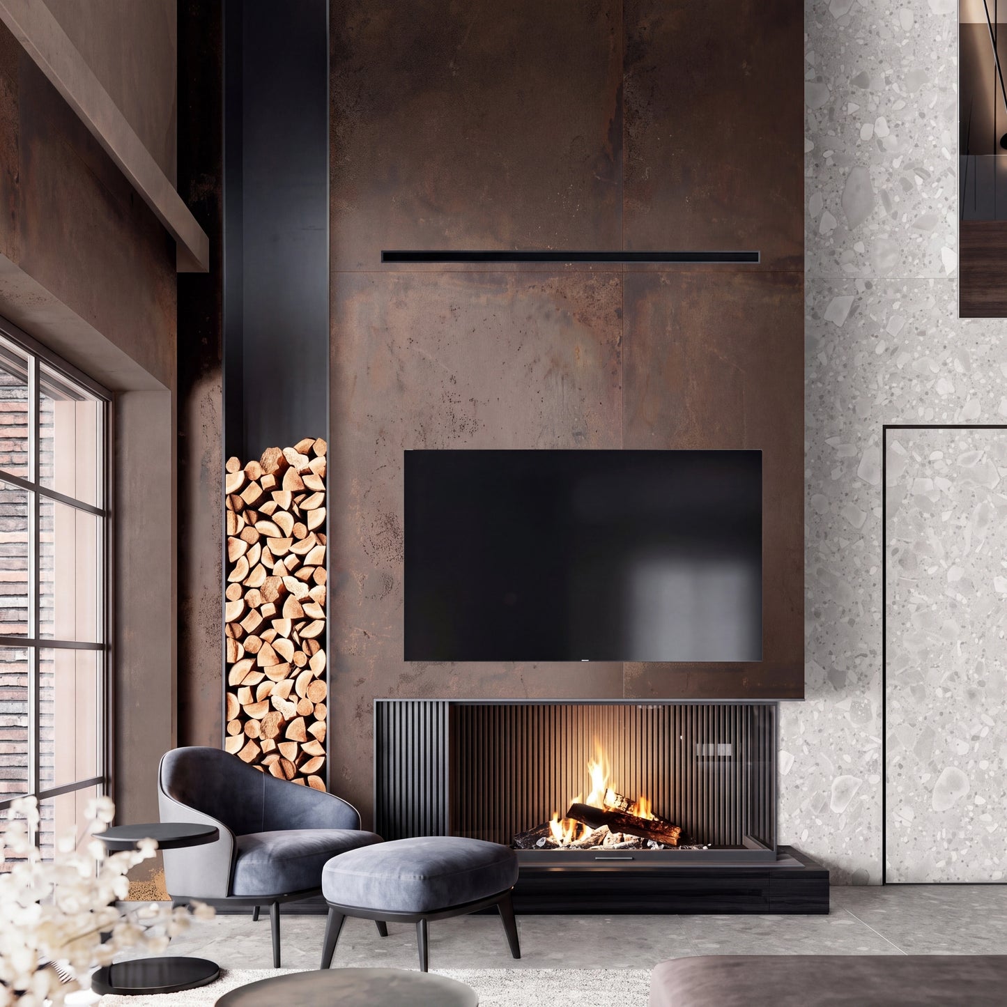 Spain Slab Techlam Rust Corten Matt