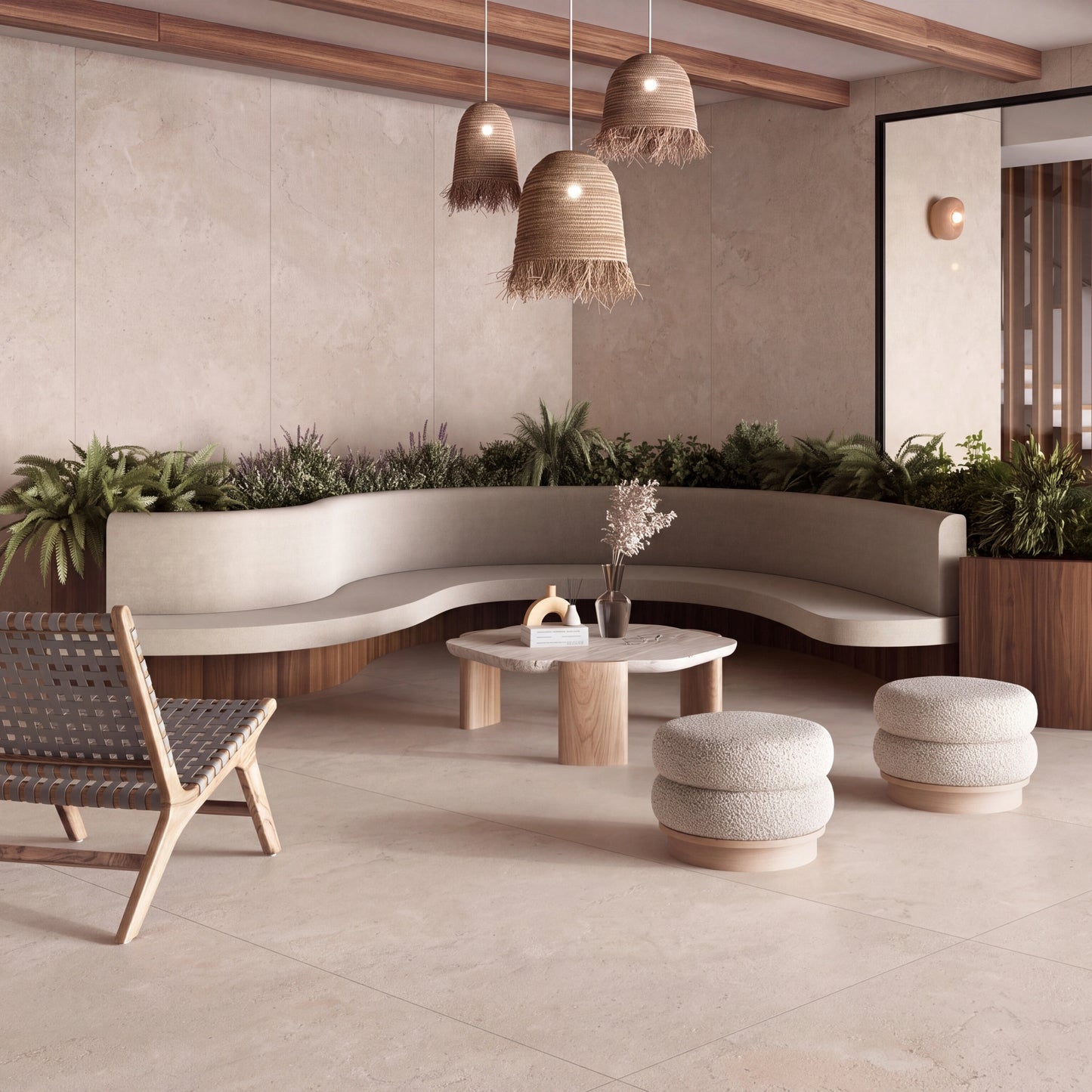 Spain Slab Techlam Salina Cream Matt