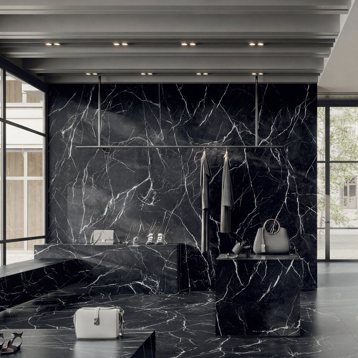 Italy Slabs Vero Nero Marquina Face A (ADX)
