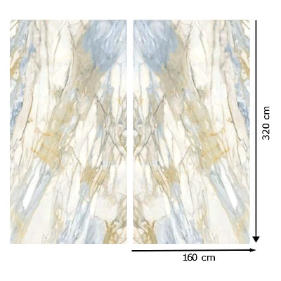 Italy Slabs Vero Macchia Vecchia Azzurra Book Match Polished