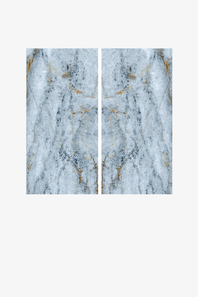 Italy Slabs Vero Quarzo Azzurro Book Match Polished