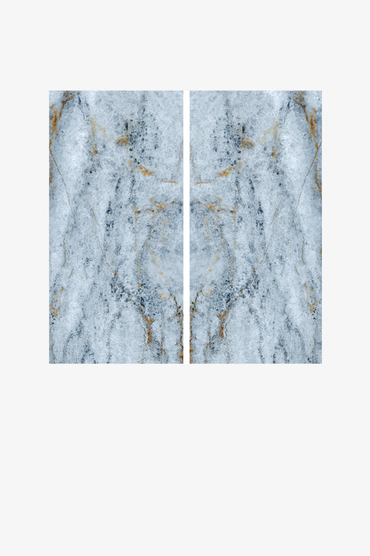 Italy Slabs Vero Quarzo Azzurro Book Match Polished