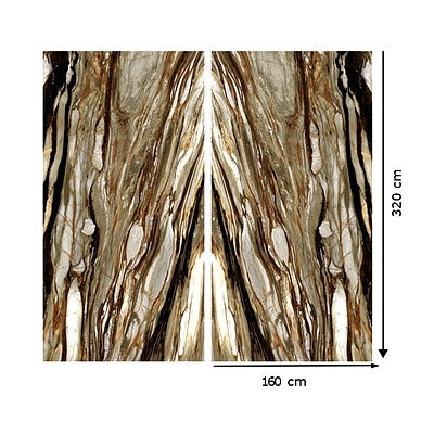 Italy Slabs Vero Redwood Stone Bookmatch Polished