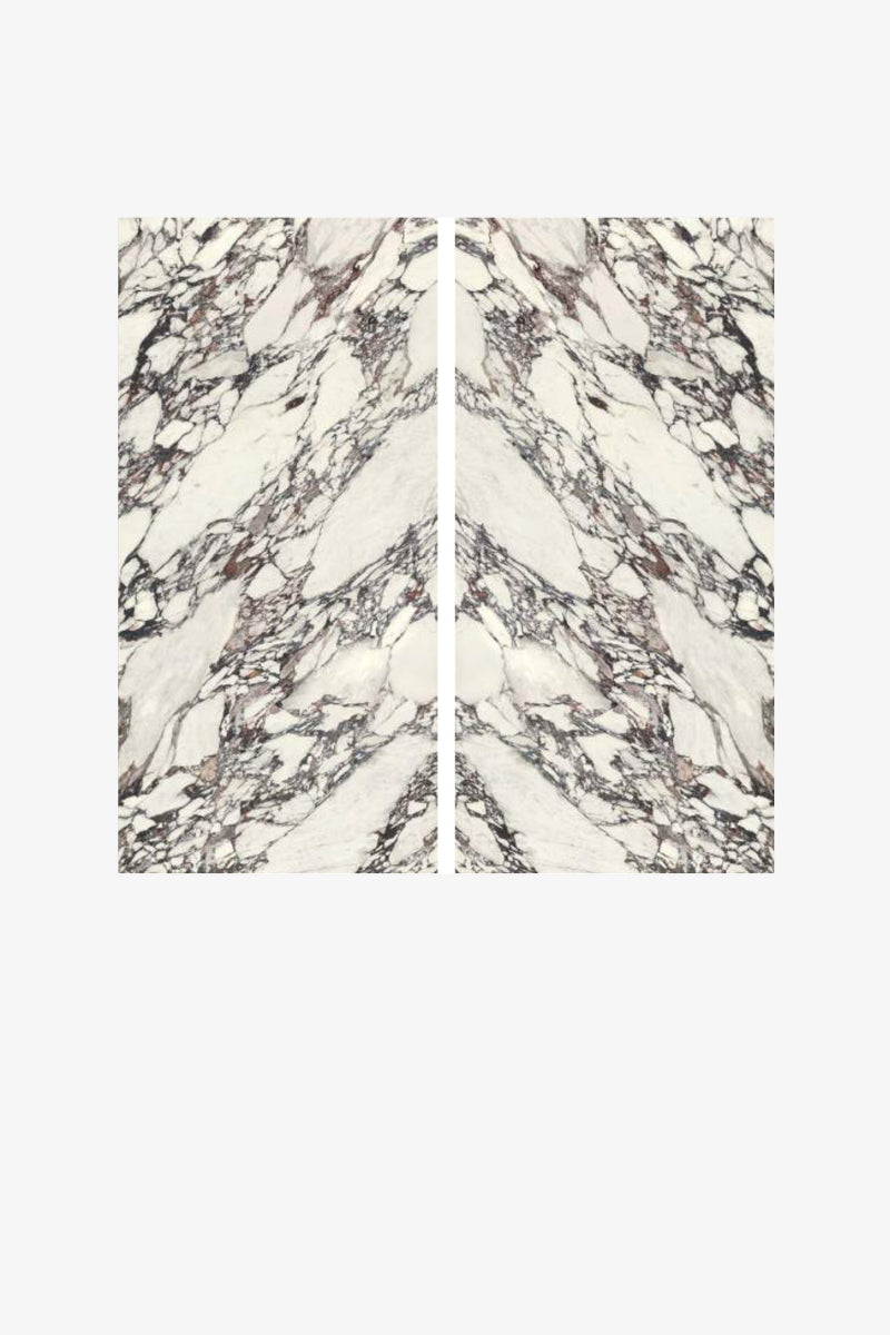 Italy Slabs Vero Arabescato Viola Bookmatch Polished