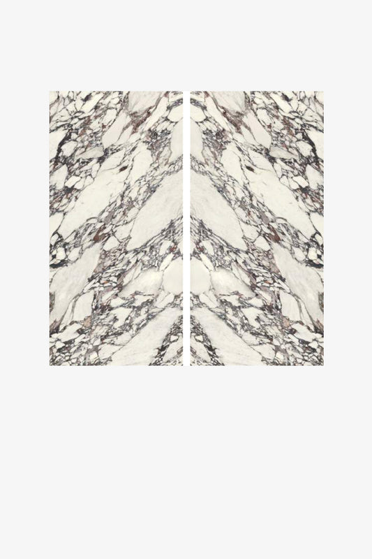 Italy Slabs Vero Arabescato Viola Bookmatch Polished