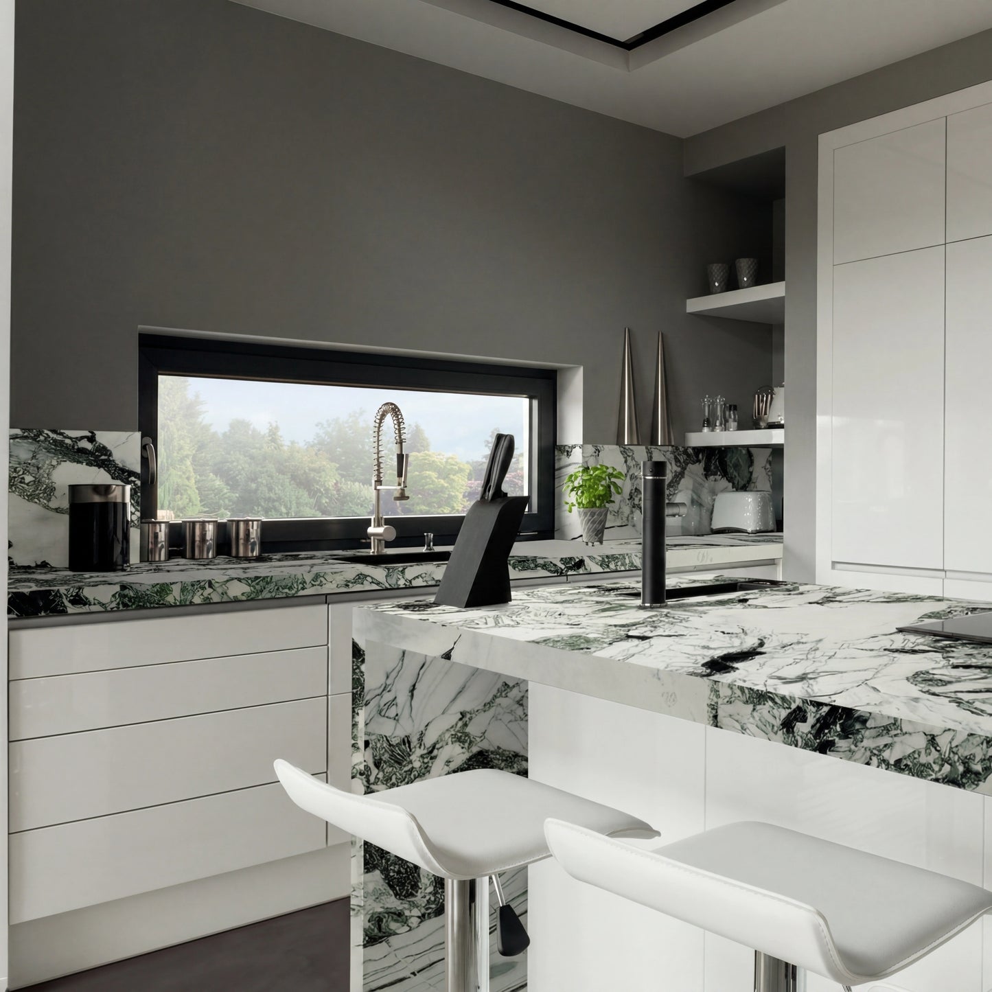 Italy Slabs Vero Jade Bookmatch Polished