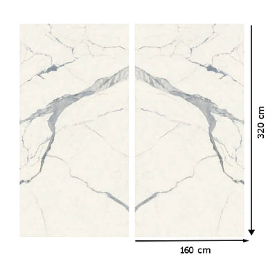 Italy Slabs Vero White Statuario Bookmatch Polished